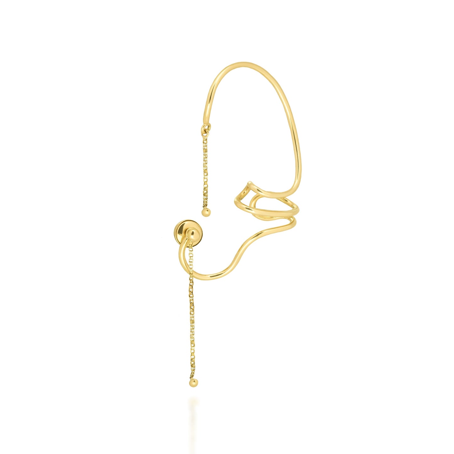 GOLD CHAINS EAR CUFF