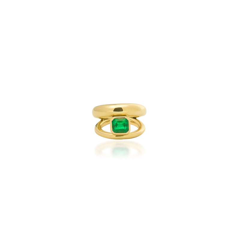 EMERALD DOUBLE RING
