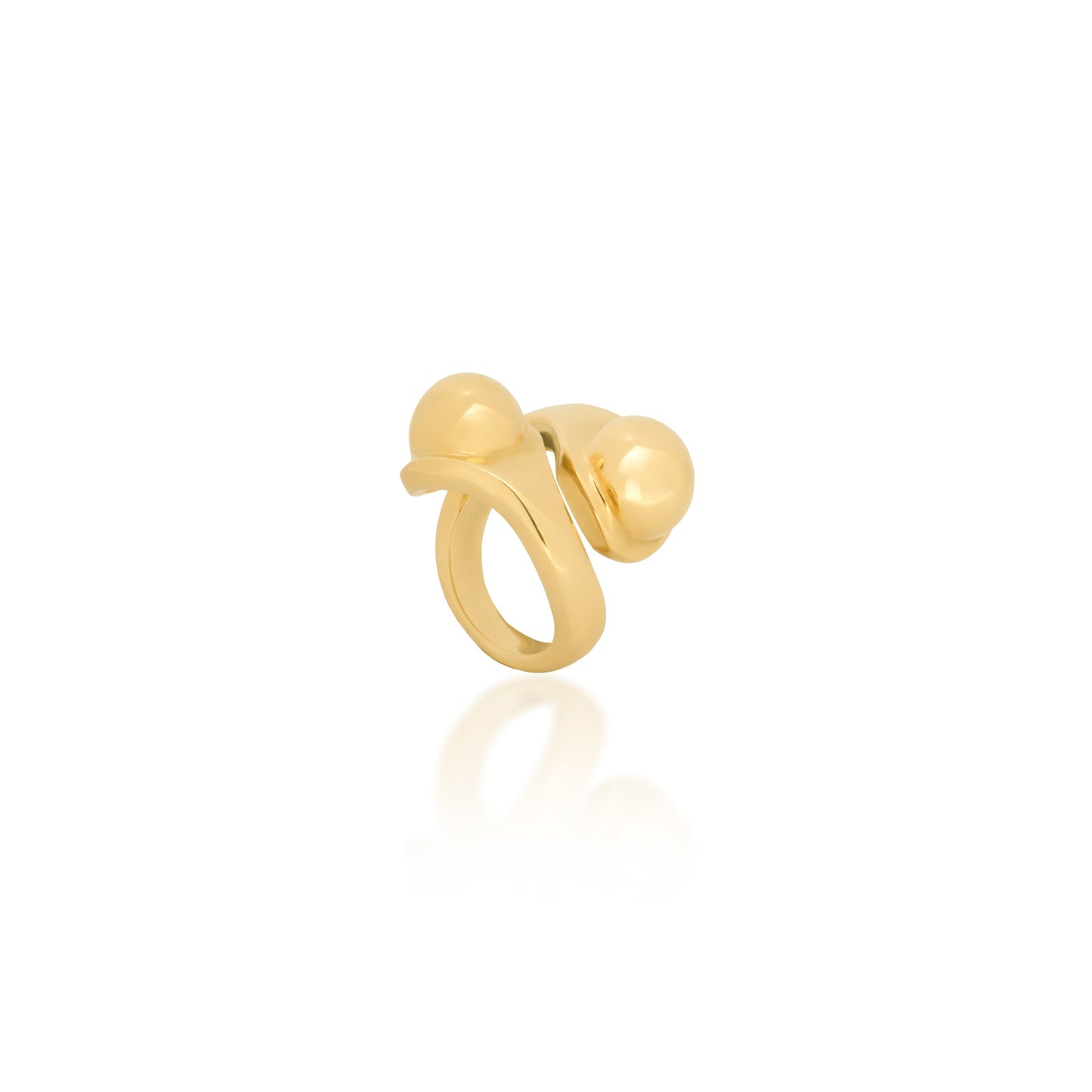 GOLD SPHERES RING